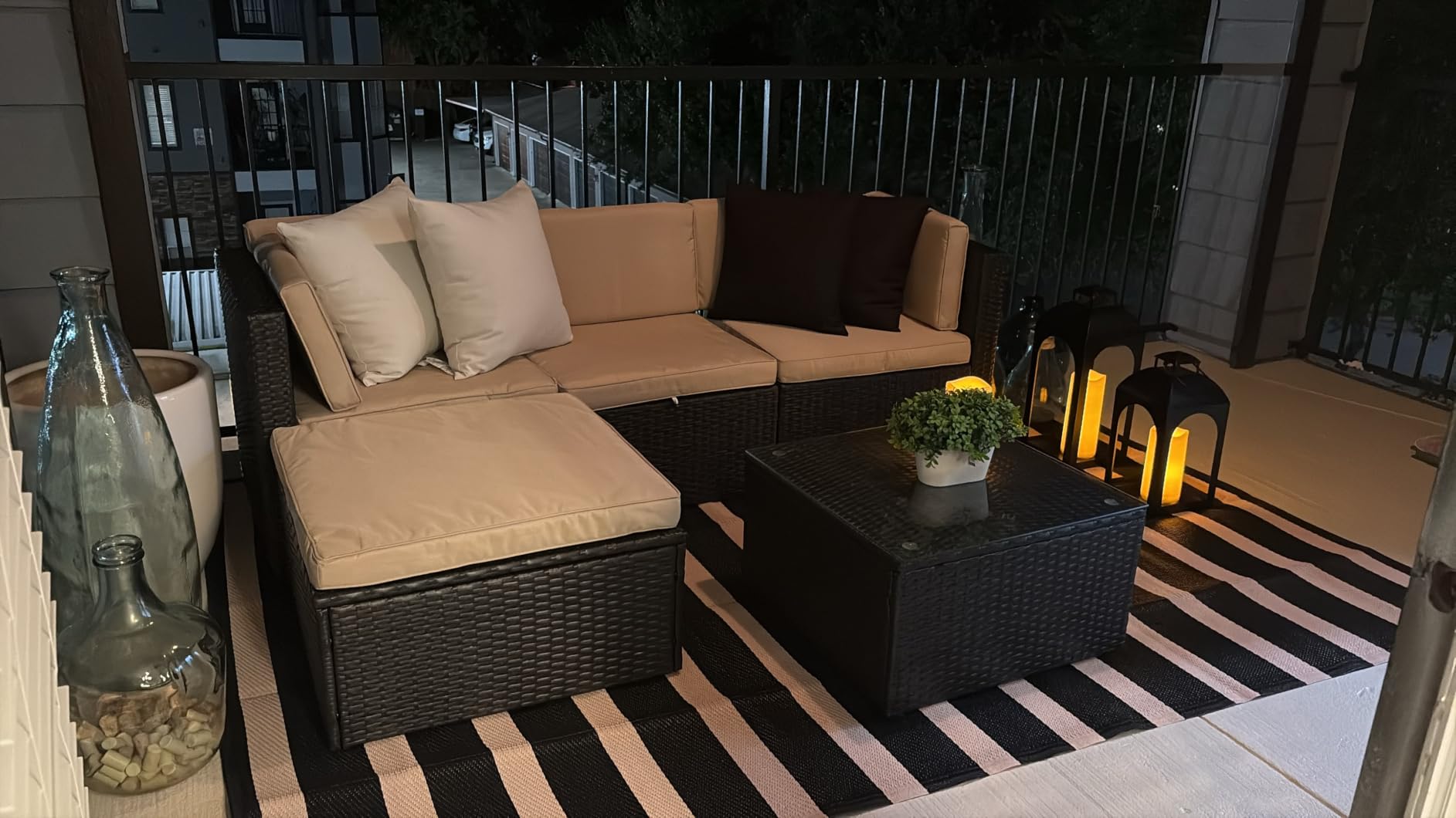 Devoko 5 Pieces Patio Furniture Sets Outdoor Sectional Patio Sofa customer photo 1