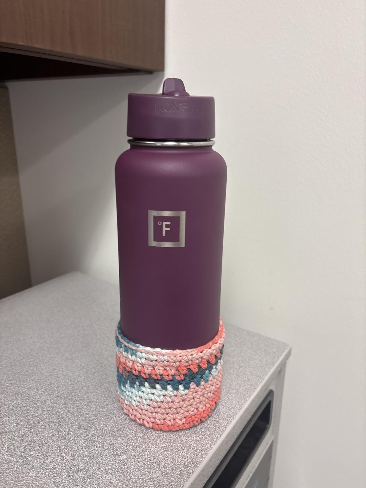 IRON FLASK 40 oz Wide Mouth Water Bottle with Straw | Insulated Stainless Steel Sports Water Bottle with Leakproof Straw Lid - BPA Free, Cold 24 Hrs, Sweat Free (Midnight Black) customer photo 2