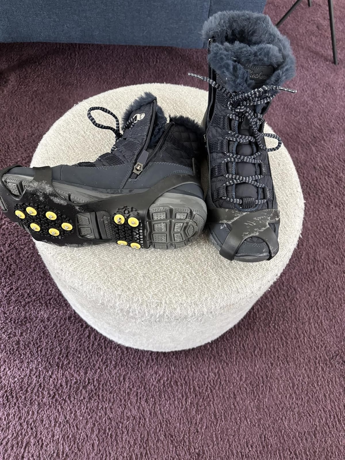 Aliglow Ice Cleats Crampons for Shoes and Boots – Snow Steel Traction Grips customer photo 1