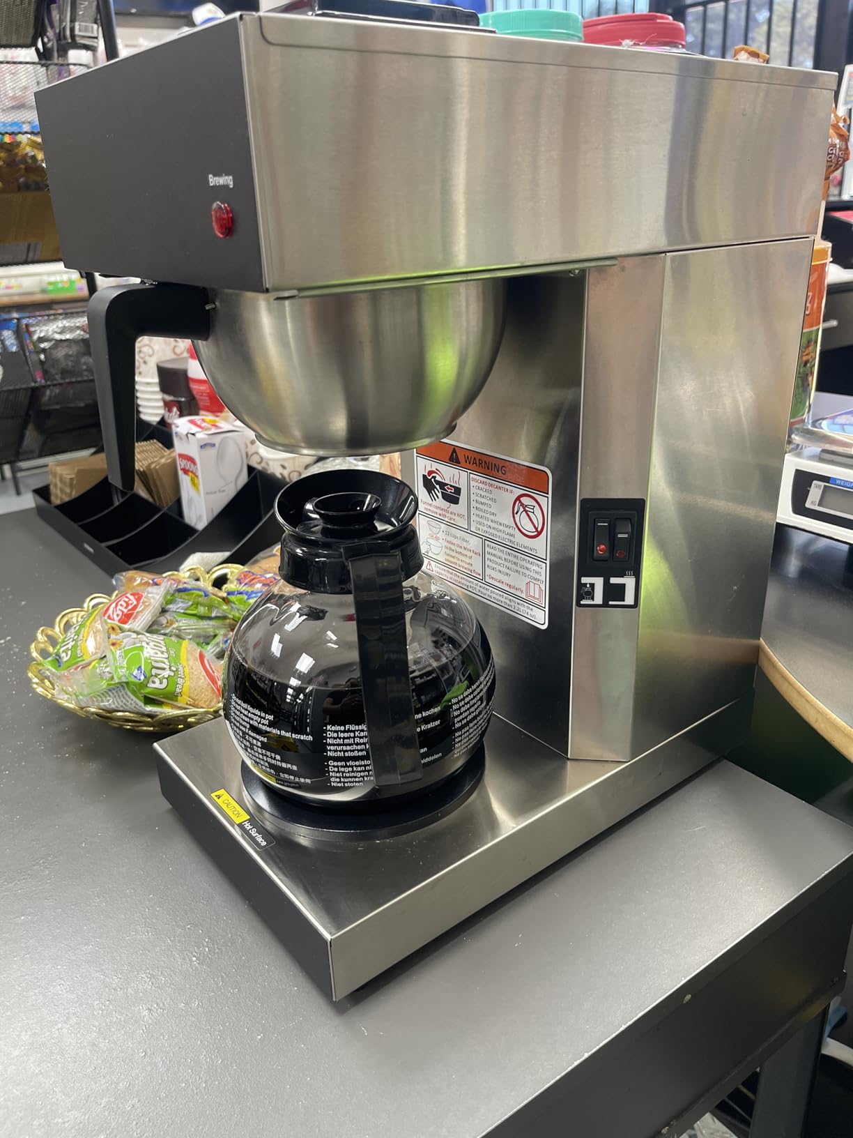 SYBO 12-Cup Commercial Pour Over Coffee Maker SF-CB-2GA customer photo 1