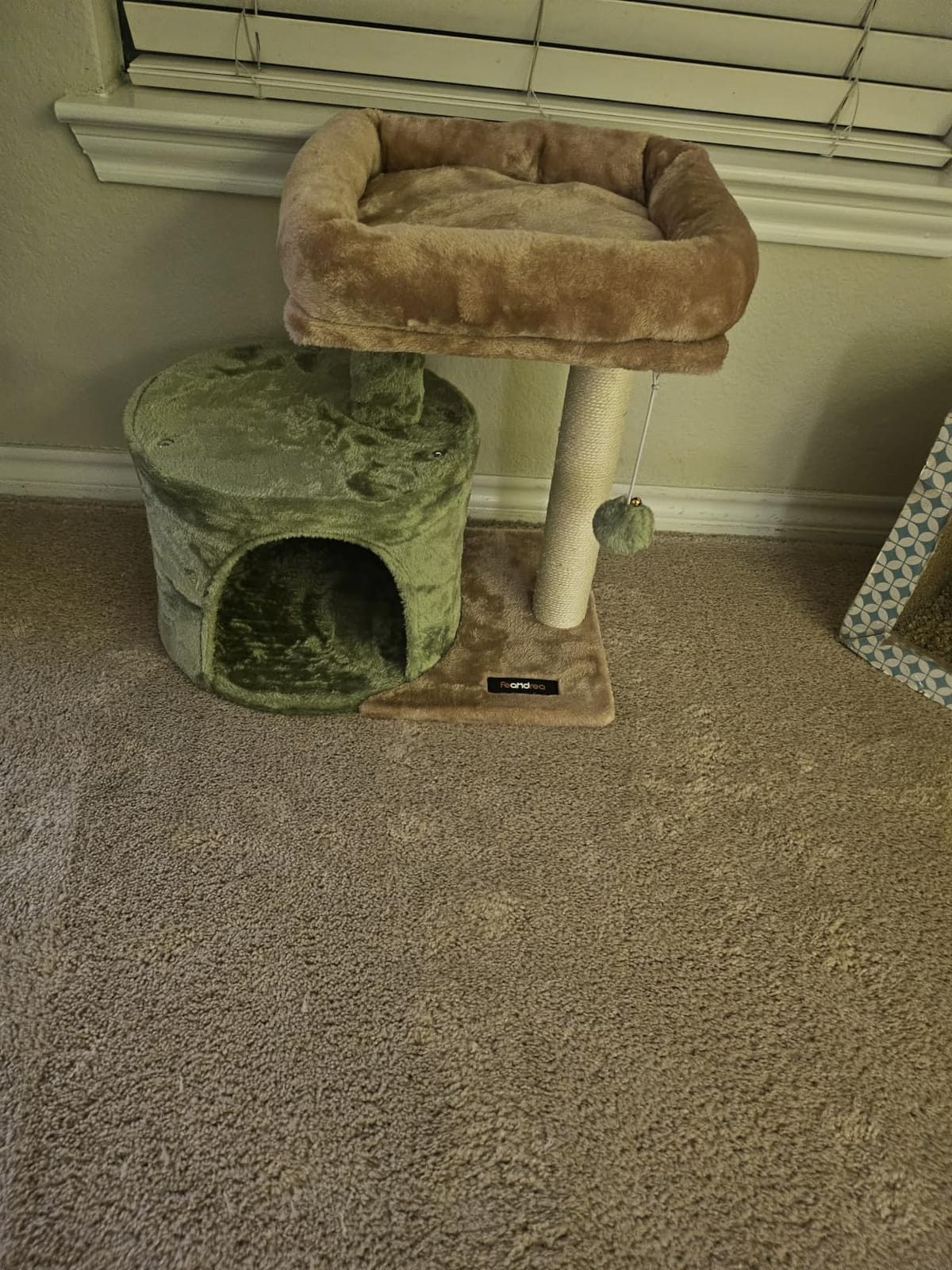 Feandrea Cat Tree, 18.5-in Small Cat Tower, Cute Kittens Condo, Smoky Gray customer photo 1