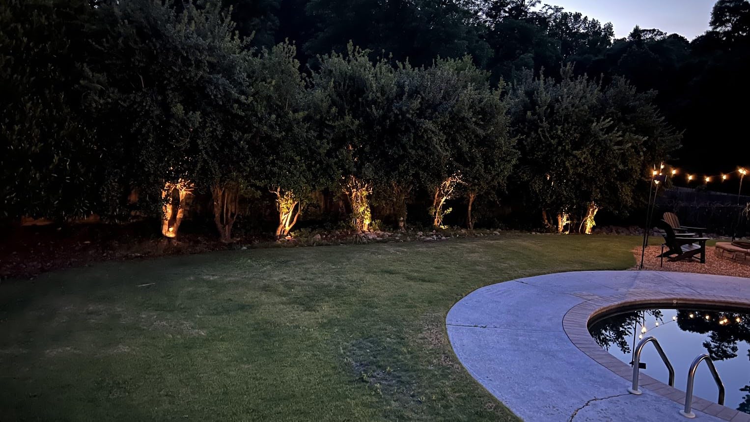 APONUO Metal Solar Spot Lights Outdoor with 9.8ft Cable Solar Powered Landscape Lighting Low Voltage IP65 Waterproof Auto On/Off for Outside Garden Yard Landscape Pathway Garage-Warm White(4-in-1) customer photo 2