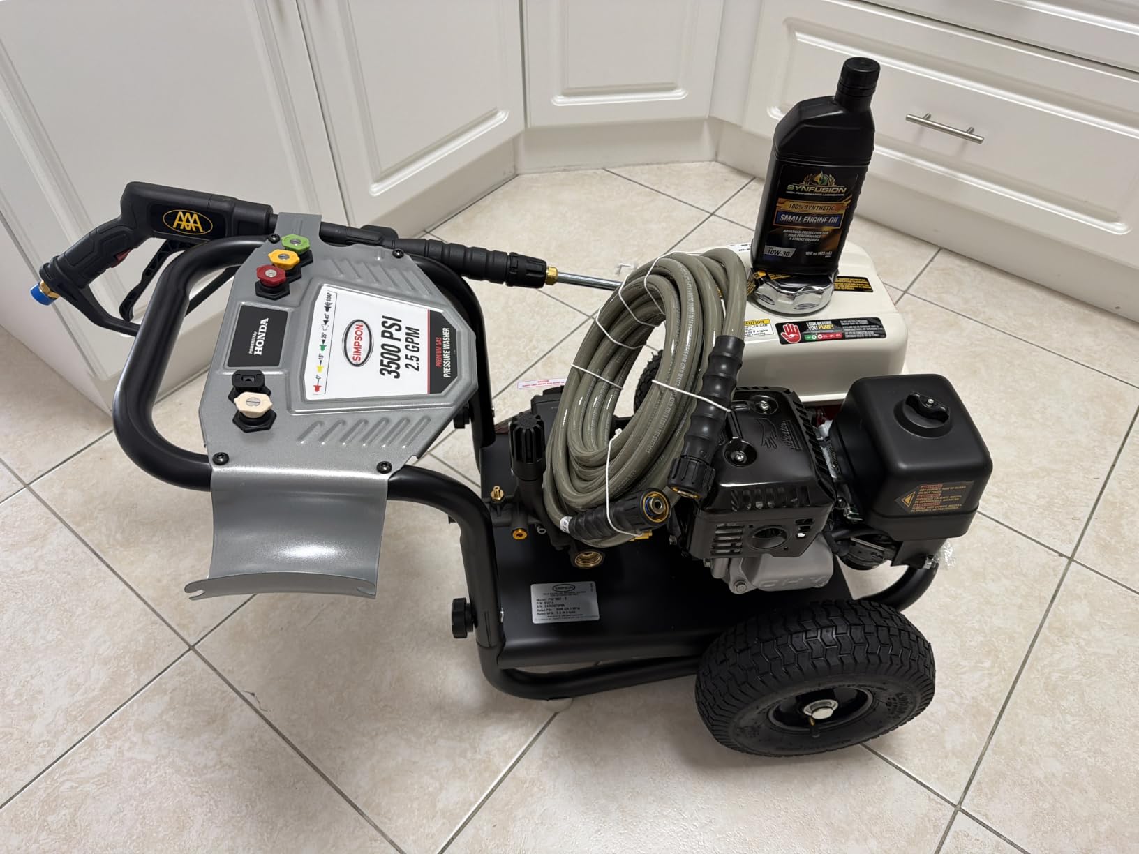 Simpson PowerShot 3500 PSI Gas Pressure Washer, 2.5 GPM, Honda GX200 Engine customer photo 2