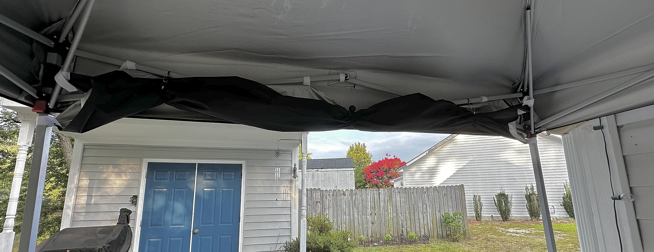 MASTERCANOPY 10x10 Durable Pop Up Canopy Tent with 1 Sidewall, White customer photo 2