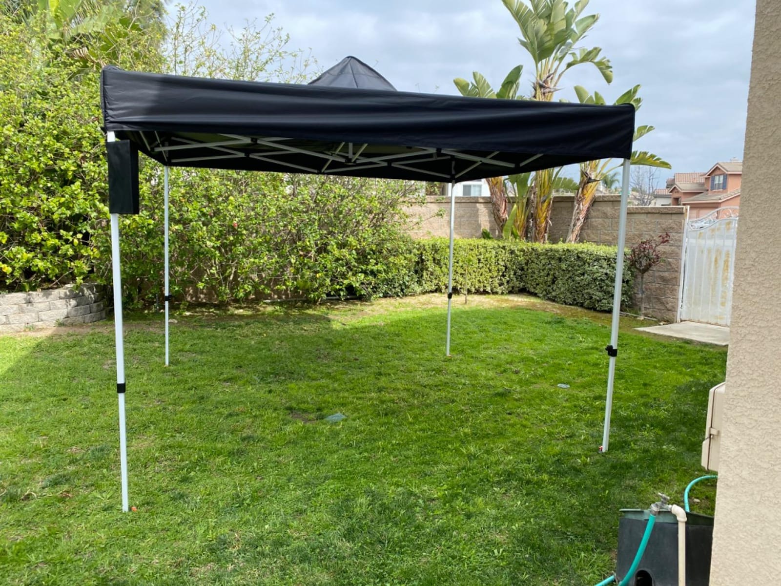 MASTERCANOPY 10x10 Heavy Duty Pop Up Canopy Tent with Roller Bag(Black) customer photo 1