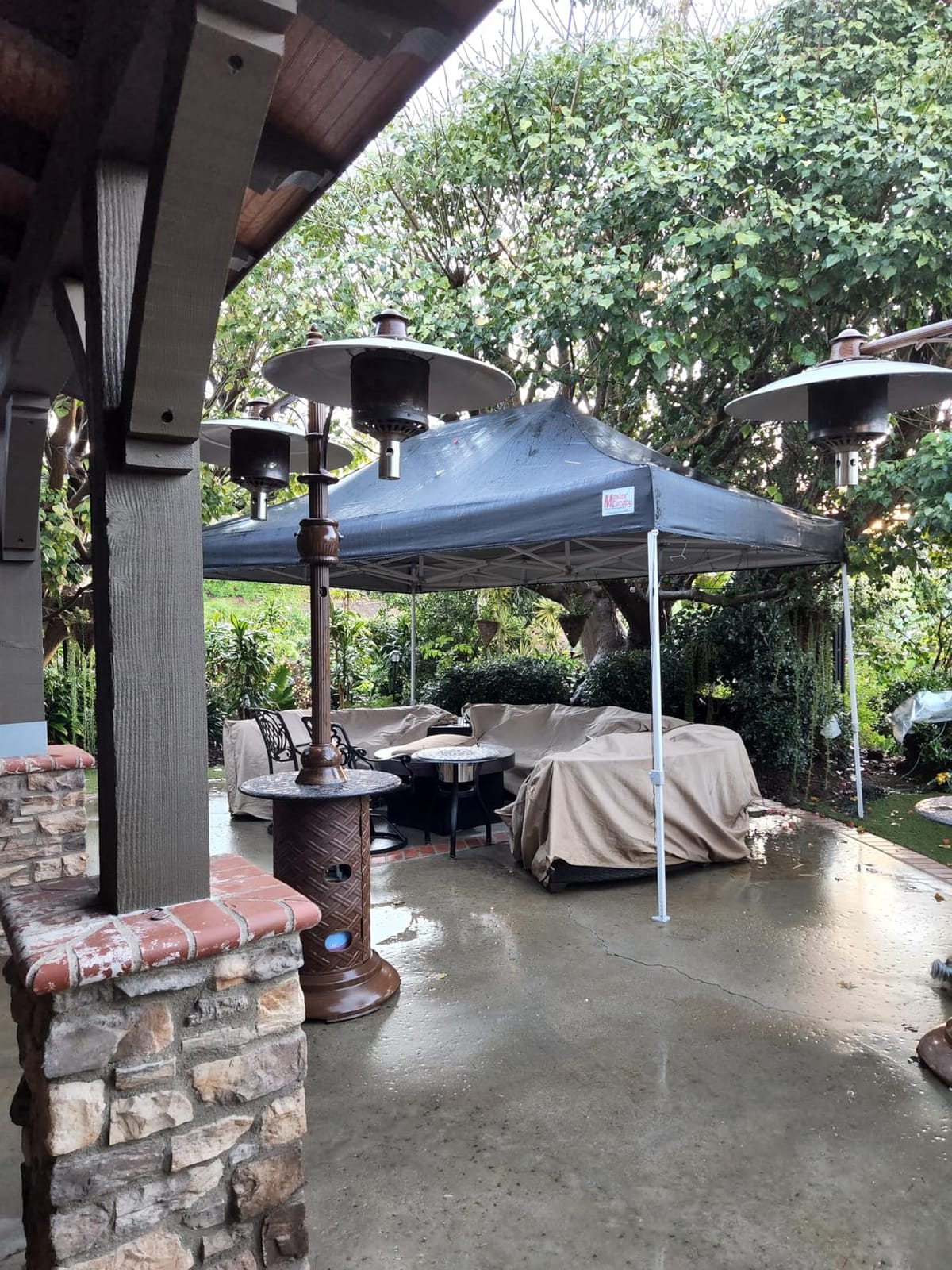 MASTERCANOPY 10x10 Heavy Duty Pop Up Canopy Tent with Roller Bag(Black) customer photo 2