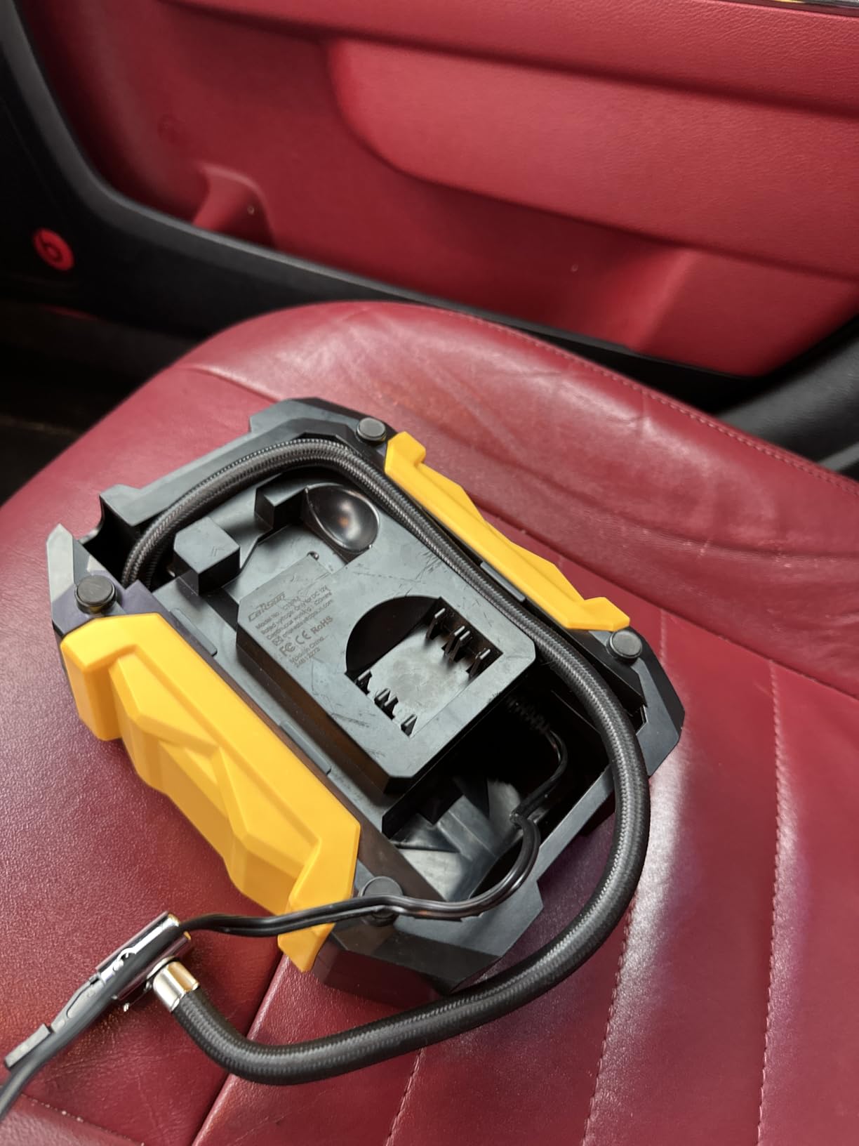 Digital Air Compressor for Car Auto Pump Portable Tire Inflator with LED Light DC 12V customer photo 2