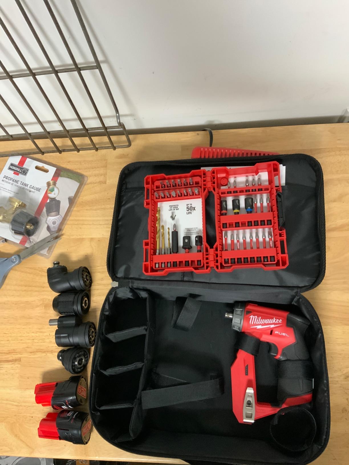 Milwaukee 2505-22 M12 Fuel Installation Drill/Driver Kit, Compact, Forward/Reverse Switch, Keyless Chuck, LED Light, Variable Speed customer photo 2