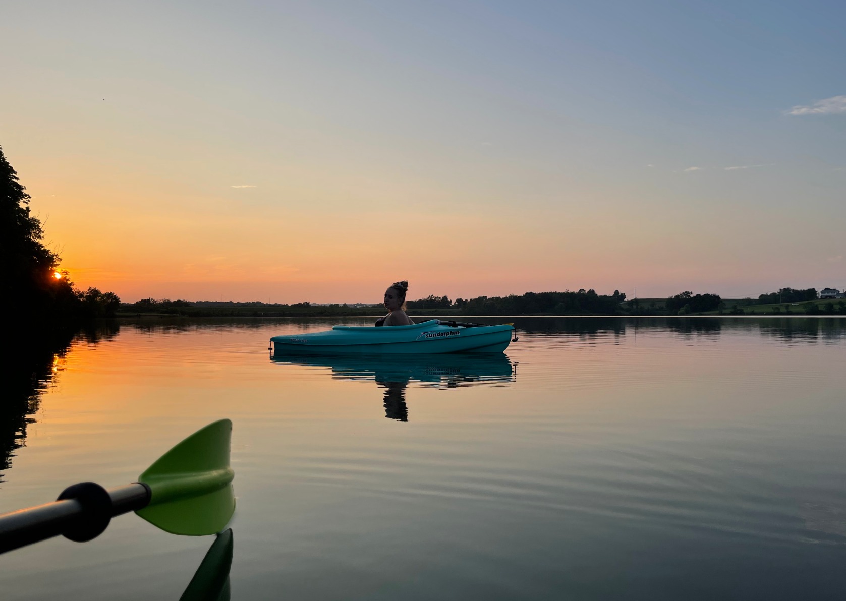 Pelican- Standard Kayak Paddle - Aluminum Shaft and a Durable Polypropylene Blade - 0/65° Blade Angle - with Drip Ring customer photo 1