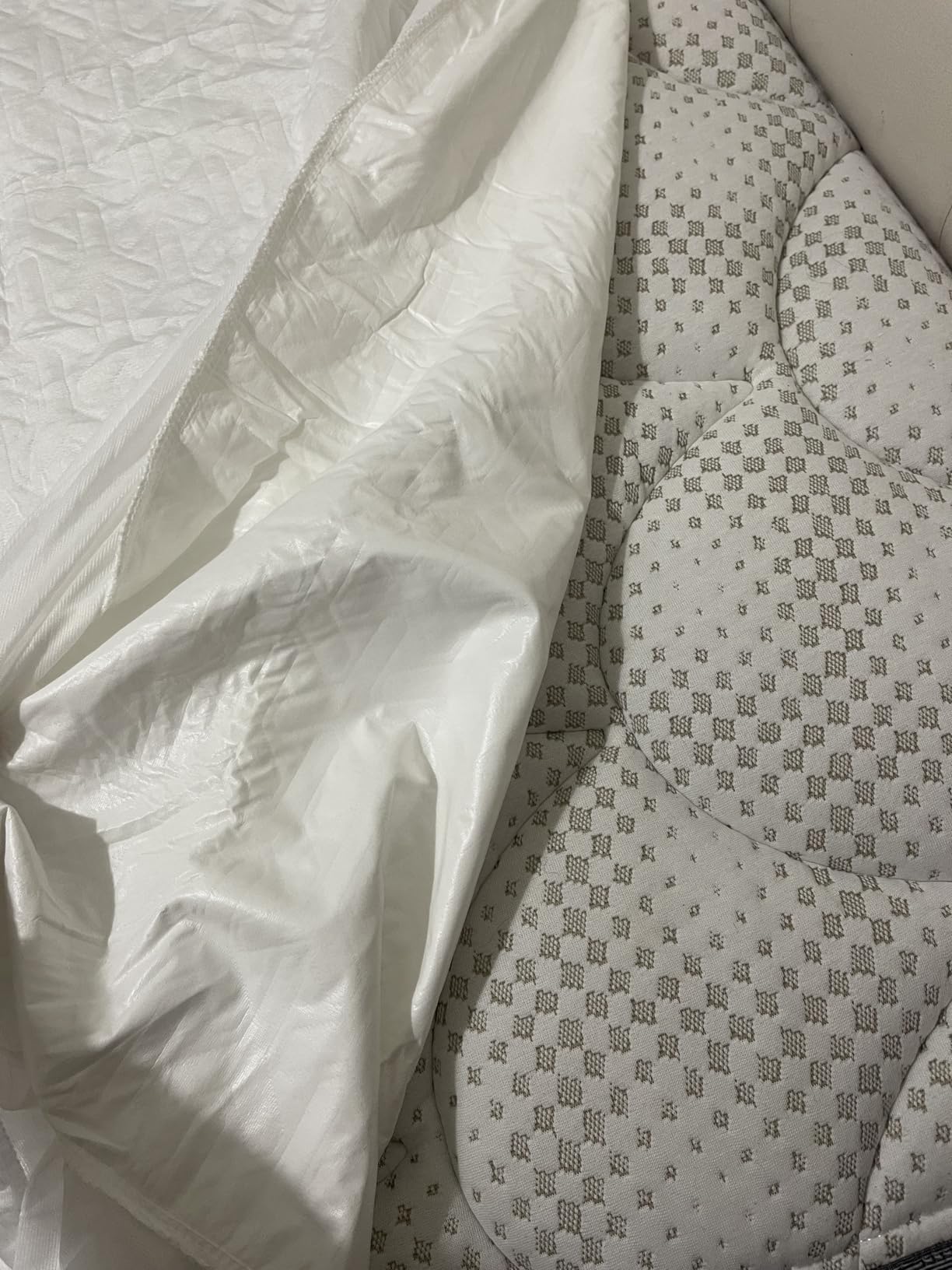 Premium Queen Size Mattress Protector Waterproof Cooling (White,60