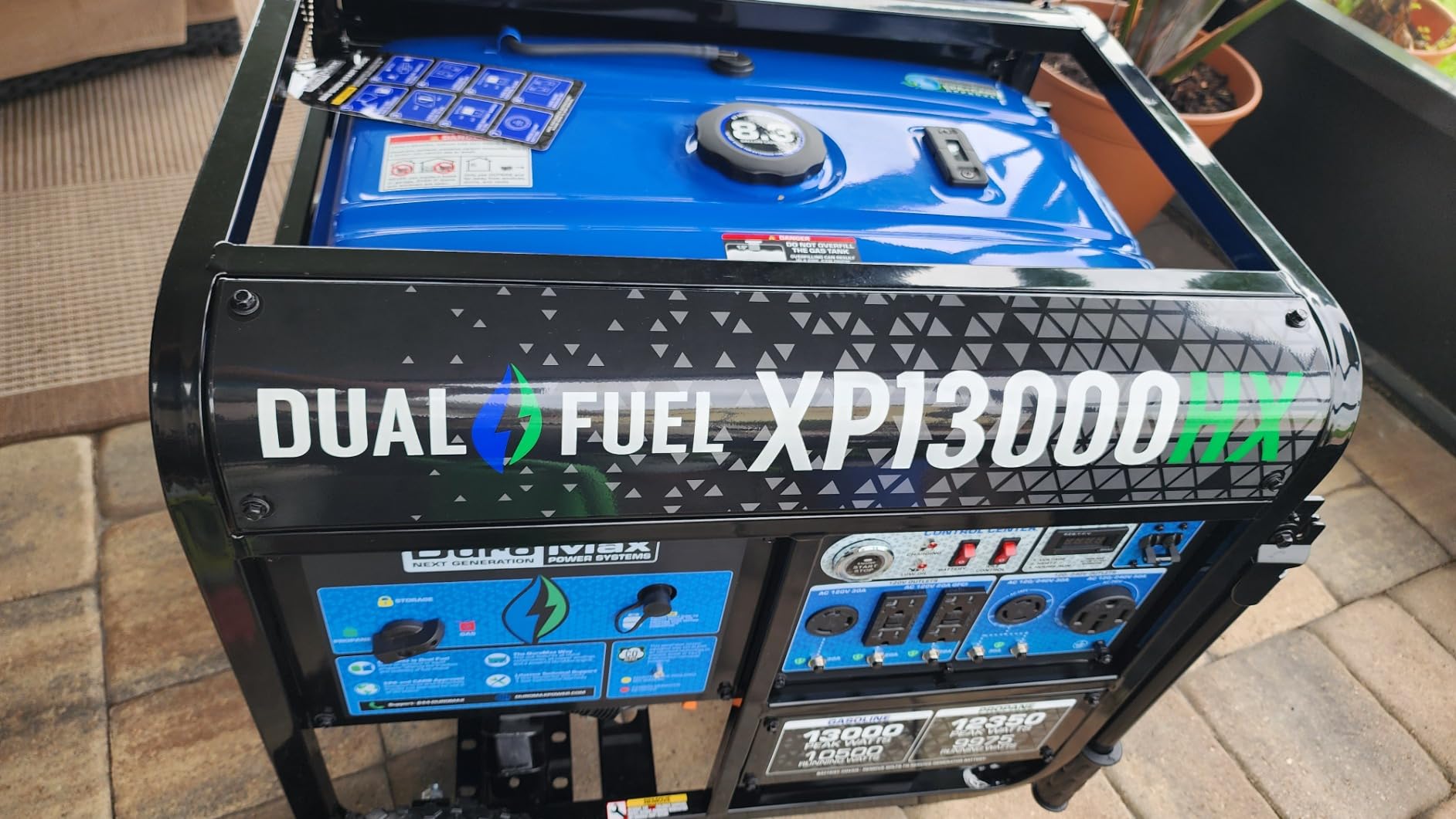 DuroMax XP13000HX 13,000-Watt Dual Fuel Portable Generator - Gas & Propane, Electric Start, Whole Home Power Backup, Transfer Switch Ready, RV & Emergency Ready customer photo 1
