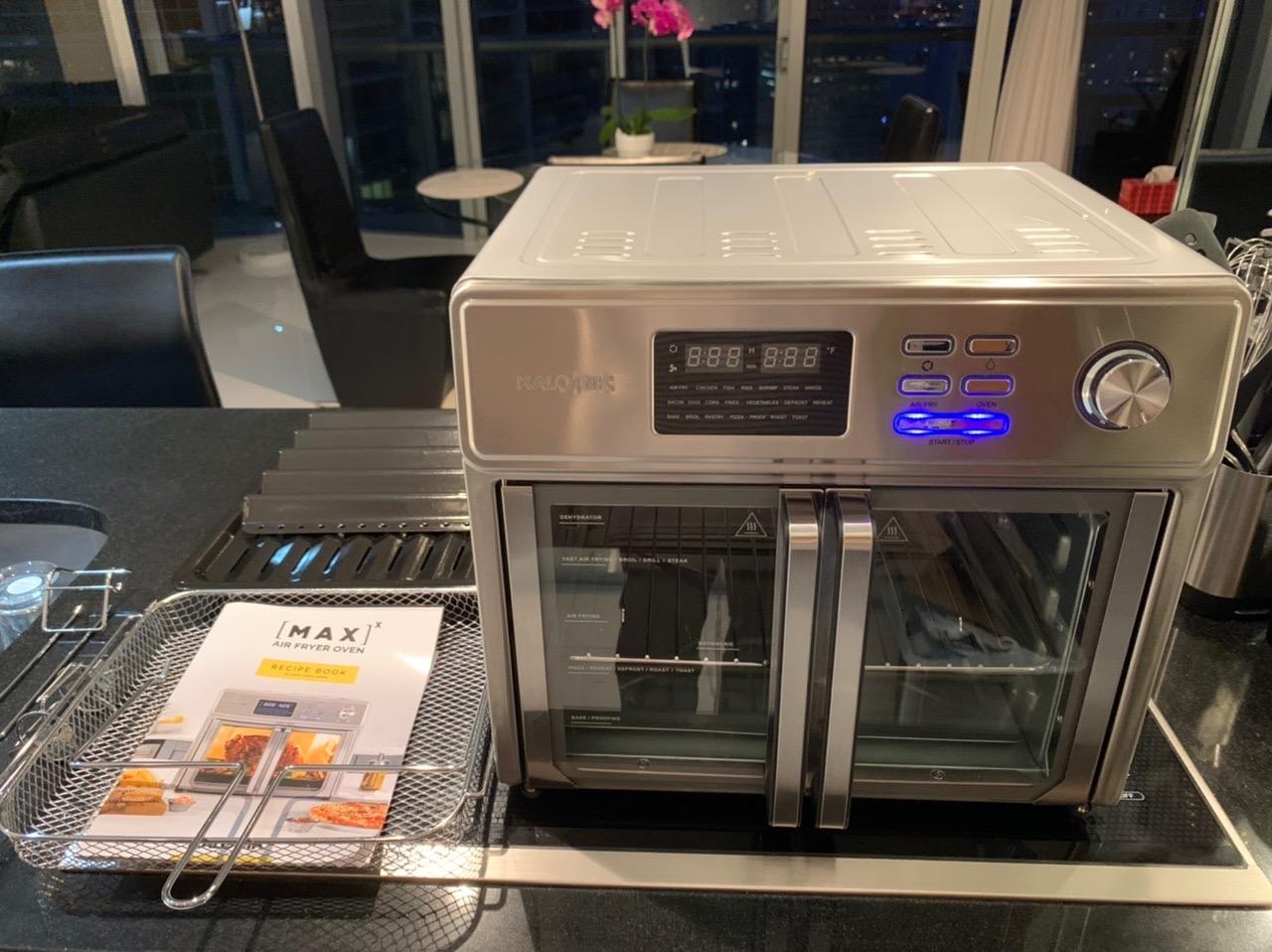 Kalorik MAXX Air Fryer Oven, 26 Quart 10-in-1 Countertop Toaster Oven & Air Fryer Combo Single Zone - Fry, Bake, Roast, Rotisserie, & More, French Doors & 9 Accessories, 1700-Watts, Stainless Steel customer photo 2