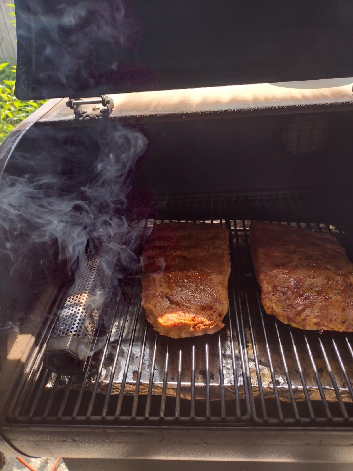 2 Pack 12'' Stainless Steel Pellet Smoker Tube, with Brush and Hooks customer photo 2