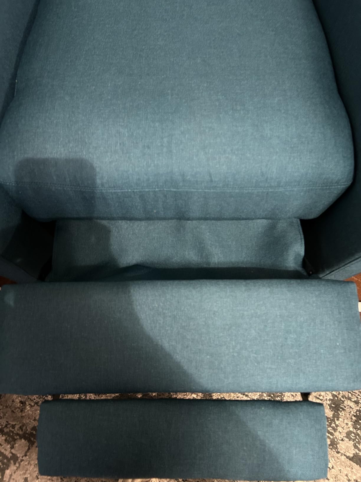 Yaheetech Fabric Recliner Chair Tufted Upholstered Single Sofa Gray customer photo 1