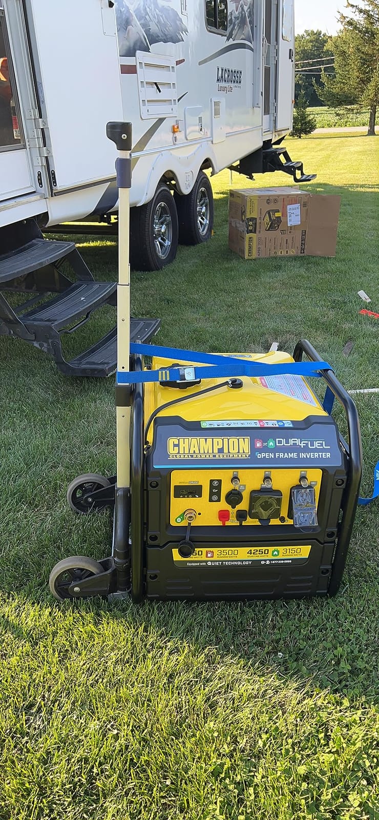 Champion 4250-Watt Dual Fuel Portable Open Frame Inverter Generator, CARB customer photo 2