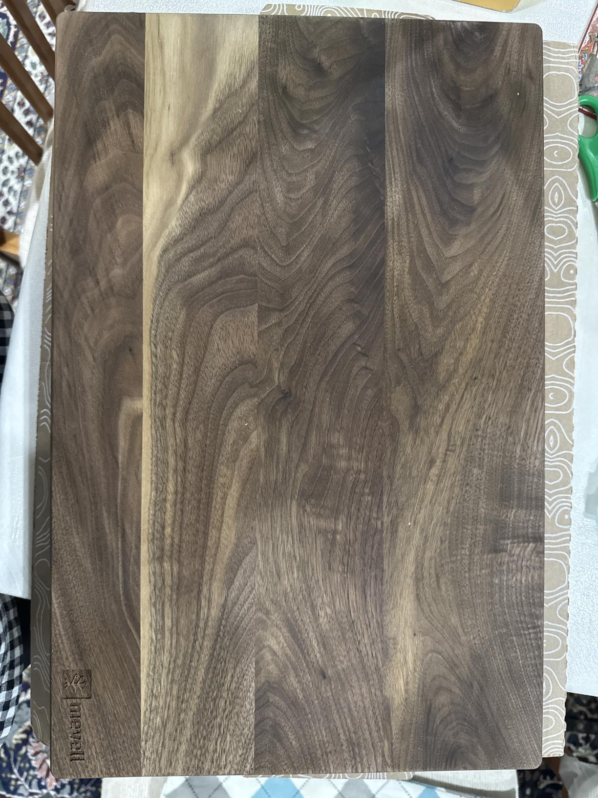 Mevell Extra Large End Grain Black Walnut Butcher Block Cutting Board customer photo 1