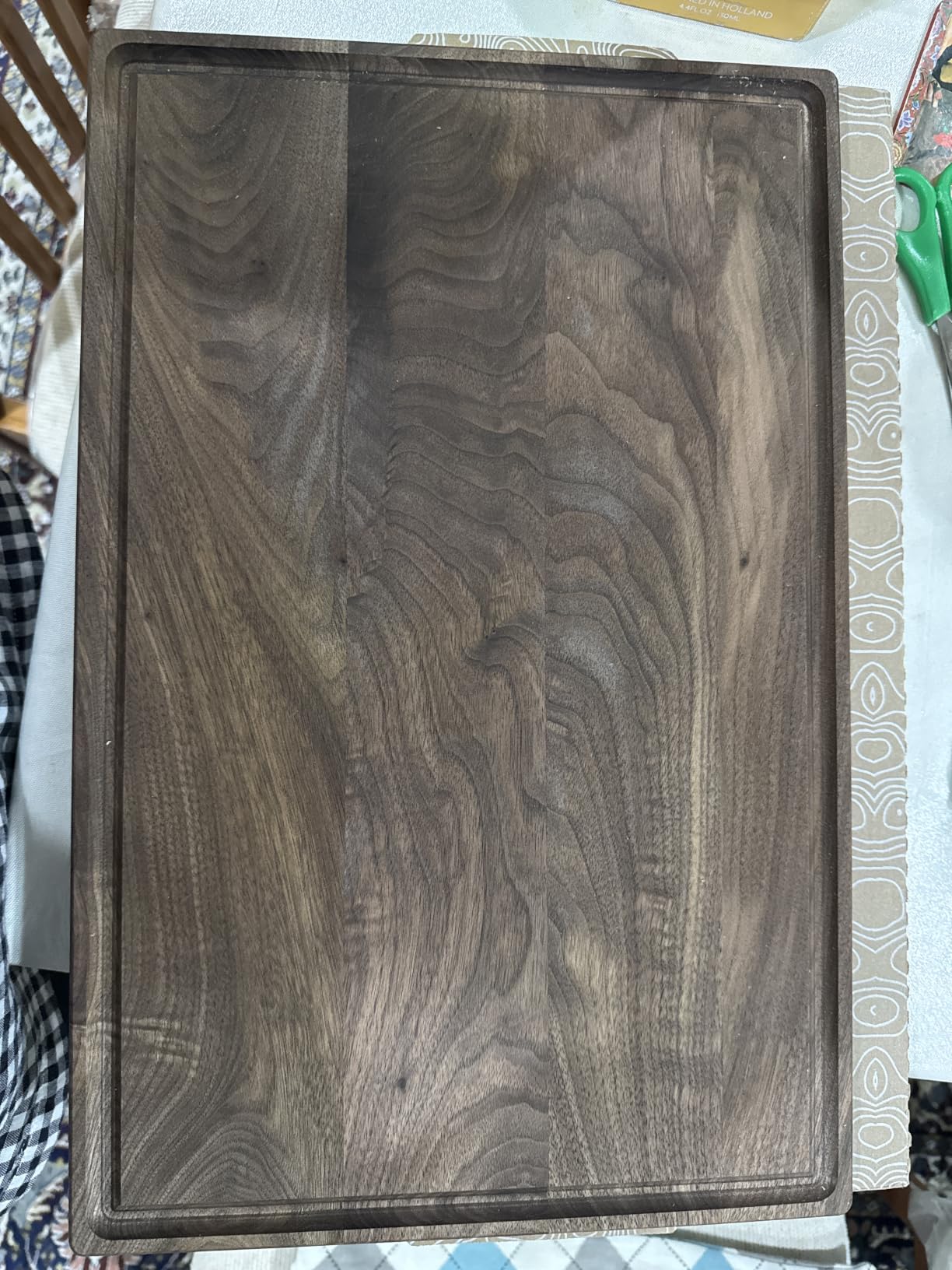 Mevell Extra Large End Grain Black Walnut Butcher Block Cutting Board customer photo 2