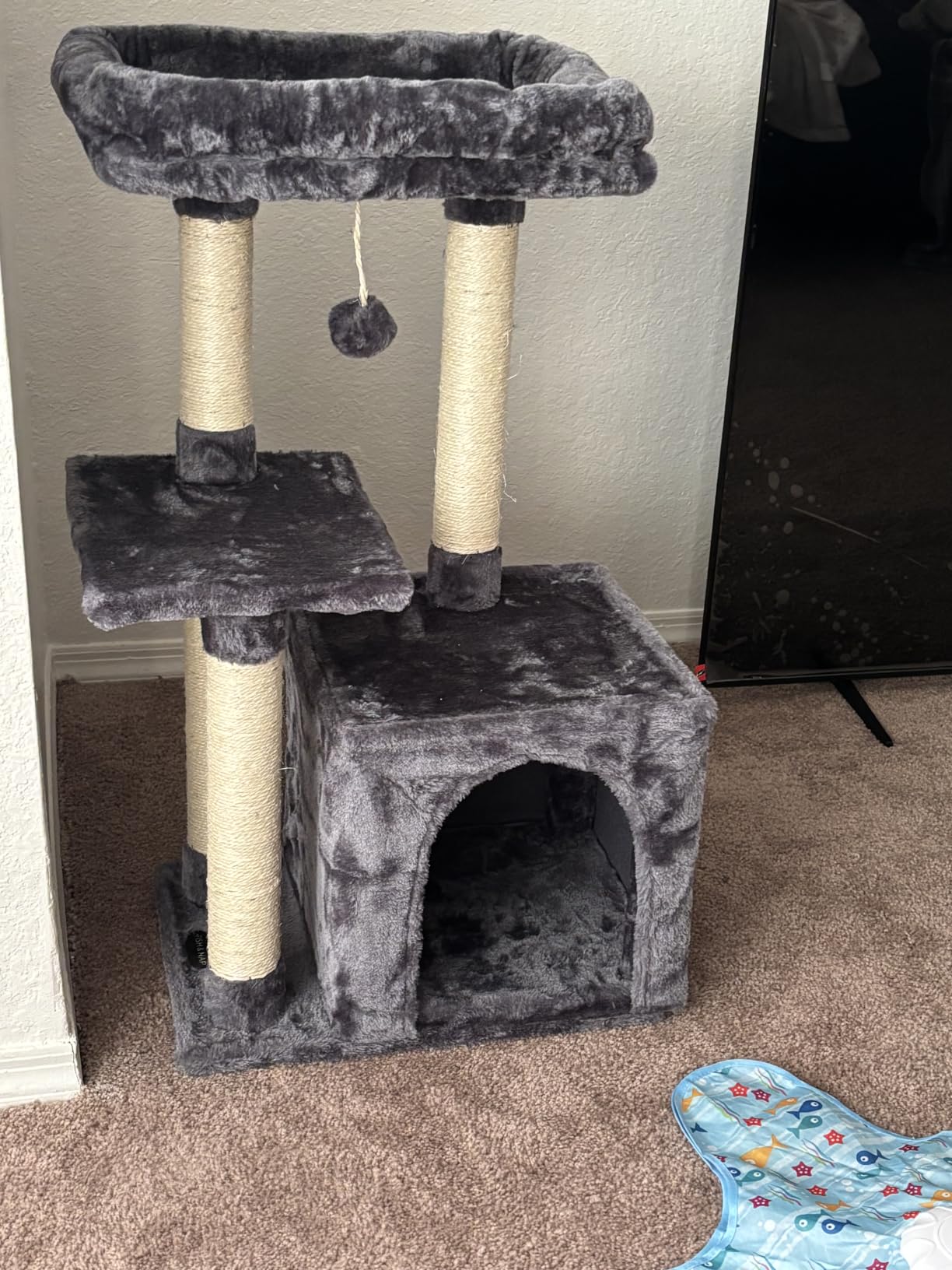 Cute Cat Tree Kitten Cat Tower Condo Cat Furniture Sisal Scratching Posts B customer photo 2