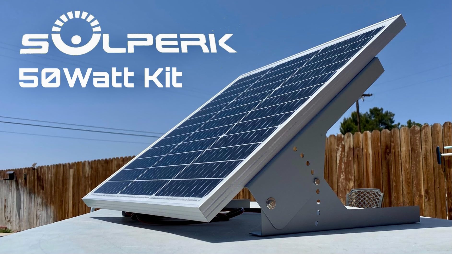SOLPERK 50W/12V Solar Panel Kit, Solar Battery Trickle Charger Maintainer + Waterproof Controller + Adjustable Mount Bracket for Automotive Motorcycle Boat Marine RV Camping Roof customer photo 1