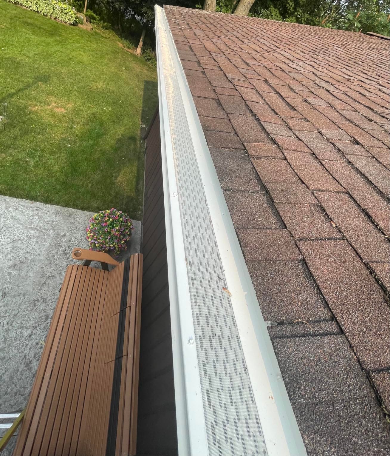 Micromesh Gutter Guards, 5 Inch, 100 FT, Stainless Mesh, White customer photo 2