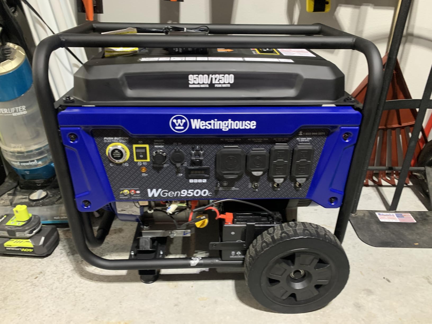 Westinghouse 12500 Peak Watt Home Backup Portable Generator, Remote Electric Start with Auto Choke, Transfer Switch Ready, Gas Powered, CO Sensor customer photo 2