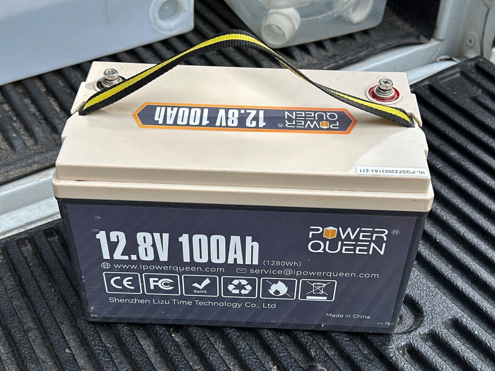 Power Queen 12V 100Ah LiFePO4 Battery, Group 31 Lithium Battery with 1280Wh Energy and BMS Protection, Up to 15000 Deep Cycles for RV Trailer, Solar Off-Grid, Marine customer photo 2
