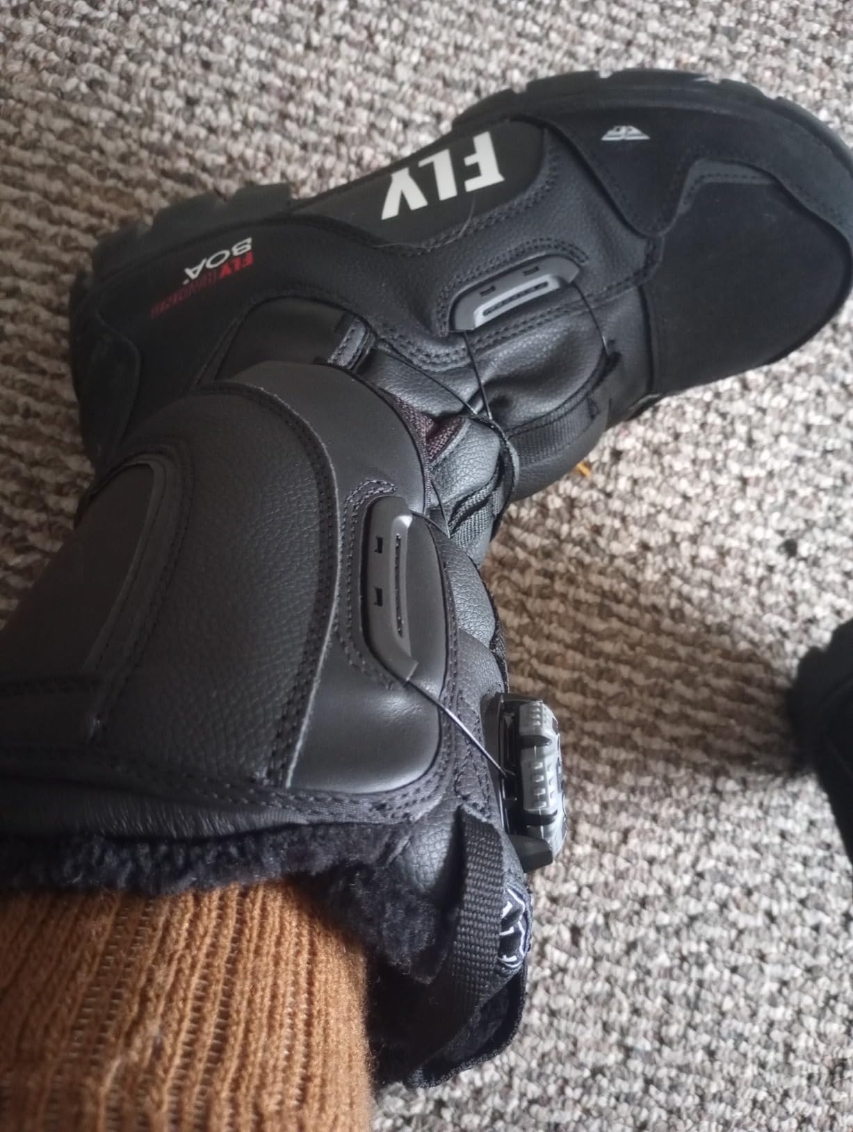 Fly Racing Marker BOA Snow Boot (Black/Grey, 9) customer photo 1