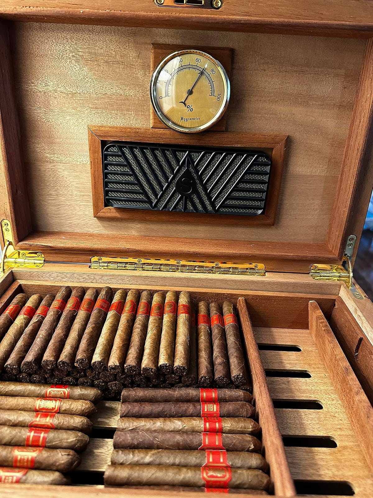 Scotte Cigar Humidifier Rectangle Cigar Humidors Humidifier Increase Humidity Keep Cigars/Tobacco Fresh customer photo 1