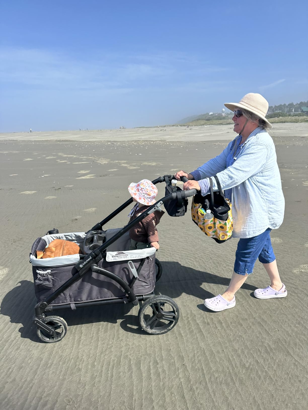 Baby Trend Expedition 2-in-1 Push/Pull Wagon with Canopy, Liberty Midnight customer photo 1