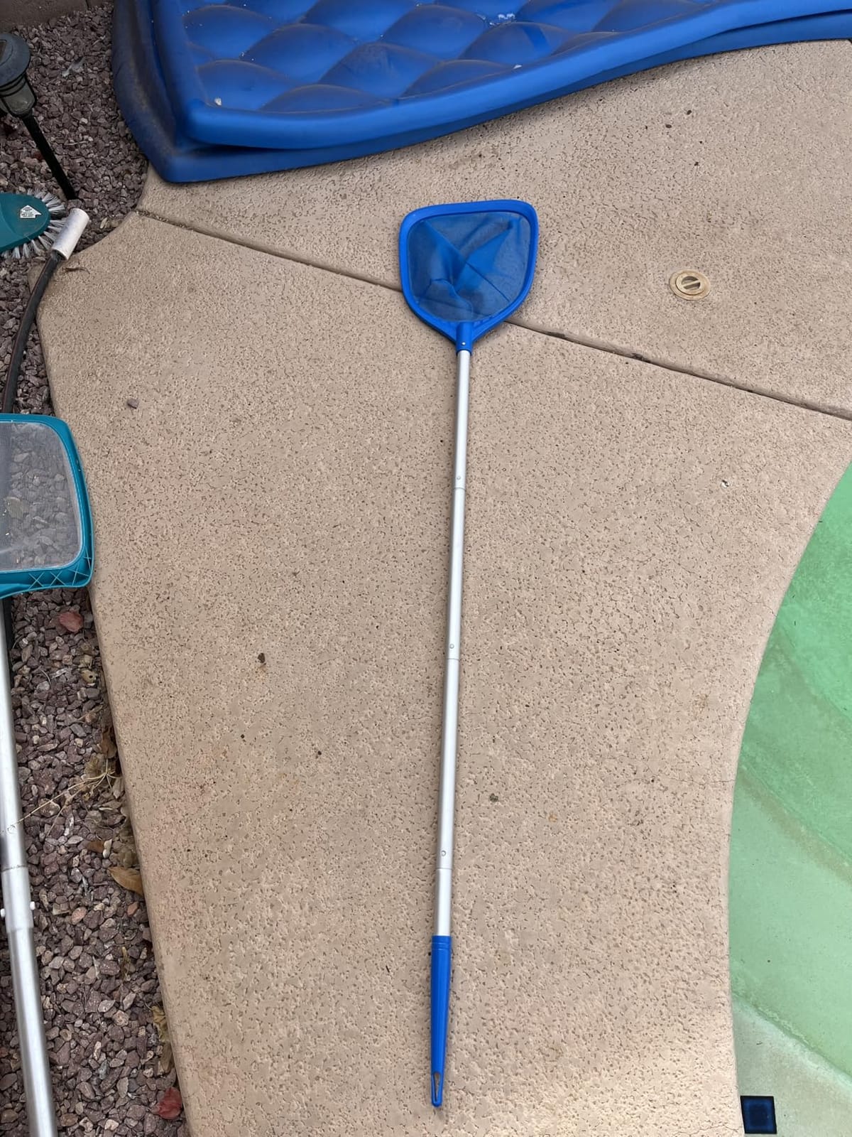 Mowend Pool Skimmer Net Total Length 57 inches with 4 Section Aluminum Pole customer photo 2