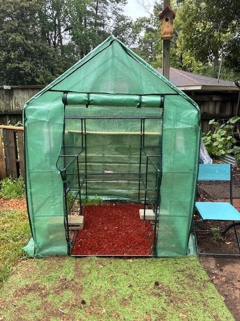 Greenhouse for Outdoors with Screen Windows, Ohuhu Upgraded 4 Tiers 11 Shelves Walk-in Greenhouses with Durable PE Cover, Outside Garden Plastic Green House with Ground Pegs & Ropes for Stability customer photo 2