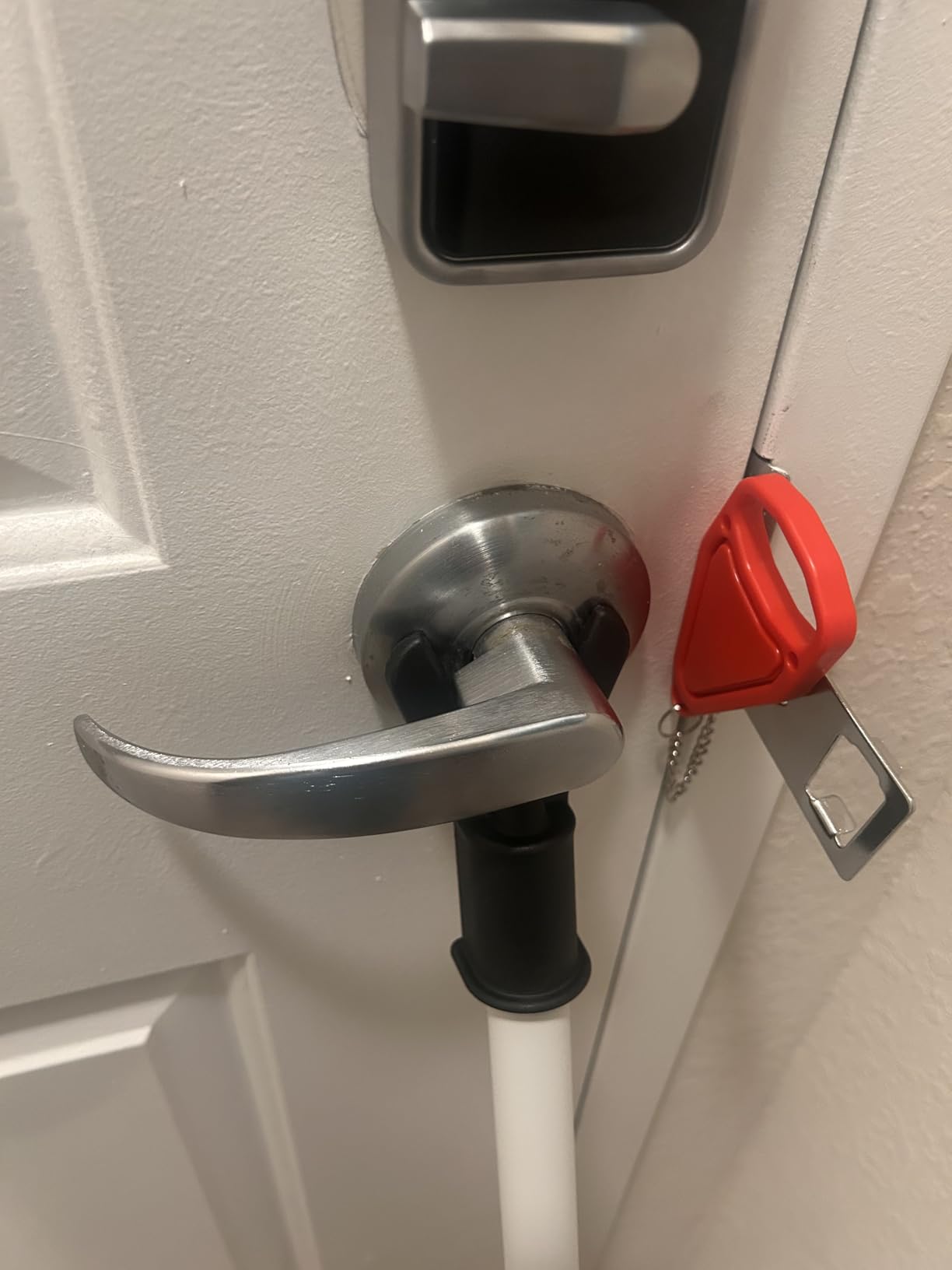Door Stoppers Security Bar 2 Pack, Patio Sliding Door Lock Bar, 20-51 inch customer photo 1