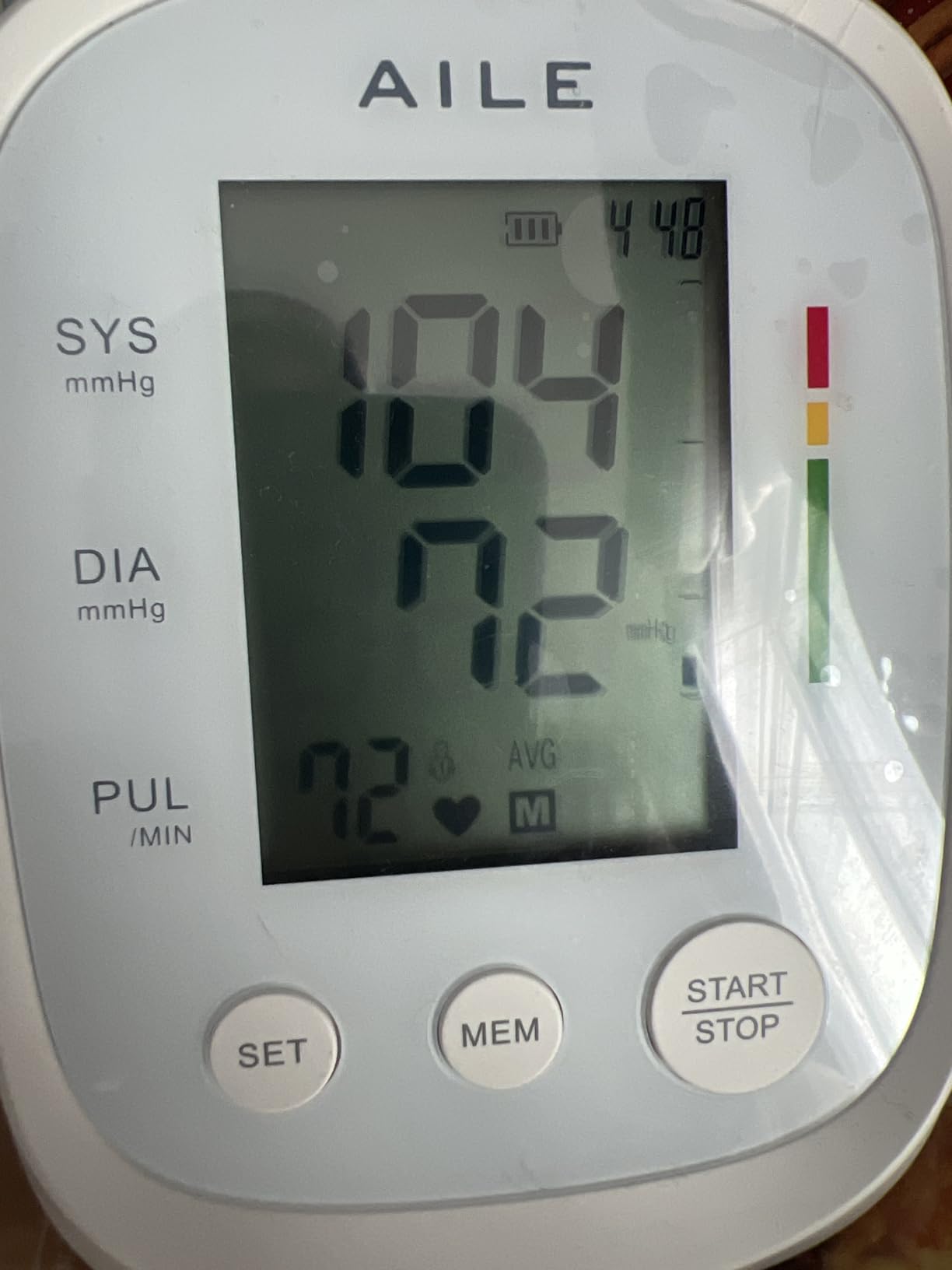 AILE FDA Cleared Blood Pressure Monitor - Home Monitoring 2x99 Memory Track customer photo 1
