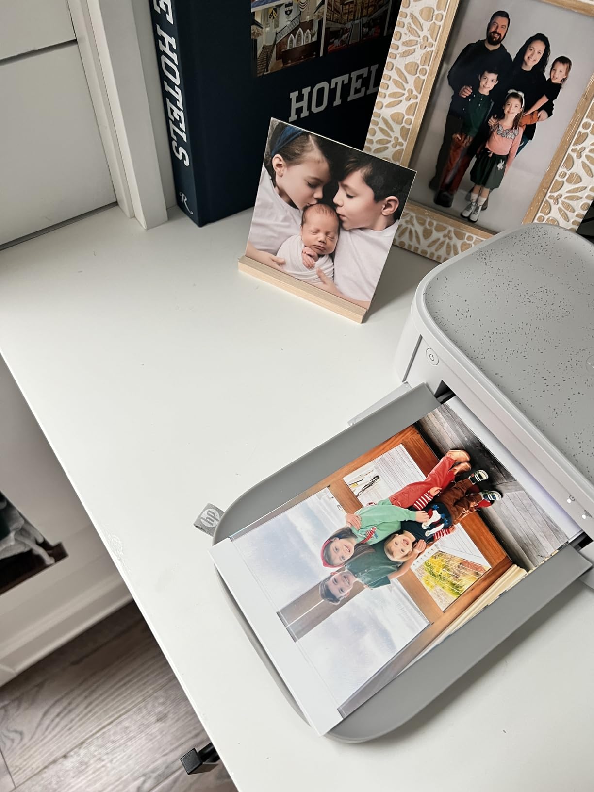 HP Sprocket Studio Plus 4x6 Wireless Instant Photo Printer, 10 Sheets + Cartridge, Wi-Fi, Premium Dye Sublimation, Compact Home Use, Prints Vibrant Color Pictures, Editing App for Creative Photos customer photo 2