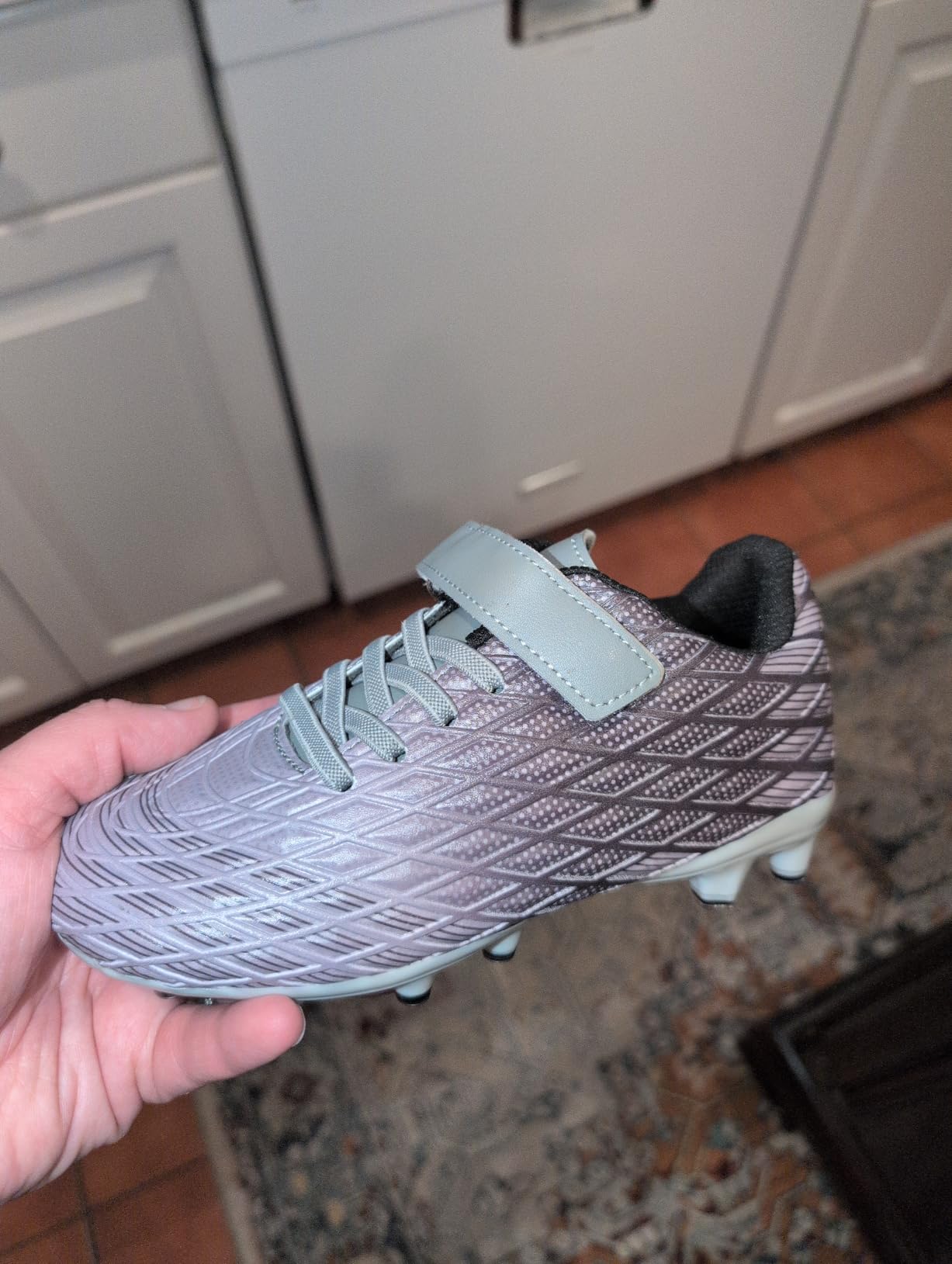 Kids Soccer Cleats Outdoor Firm Ground Athletic Shoes customer photo 2