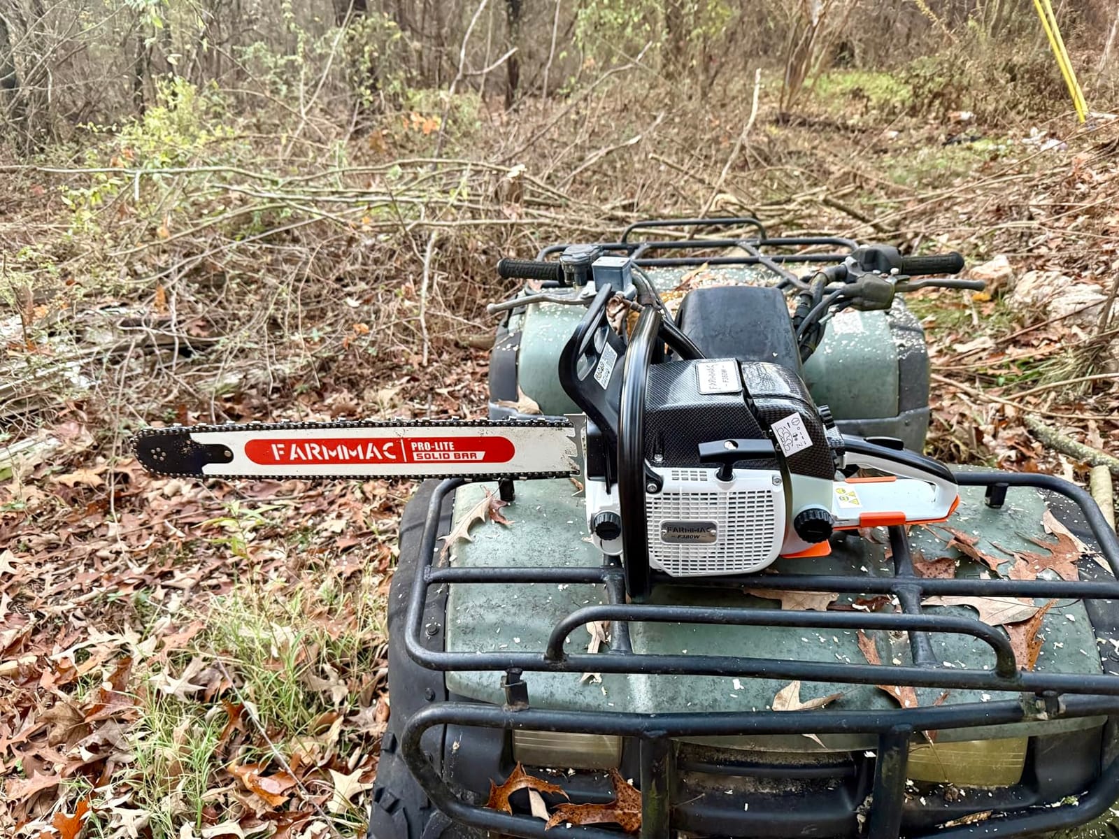 F380W Gas Chainsaw with 28 Inch Advance Bar, 72cc 2-Cycle Gasoline Power Chain Saws, 3.6KW 4.8HP for Professional Logging Work, Power Chain Saw All Parts Compatible with MS381 MS380 038 customer photo 1
