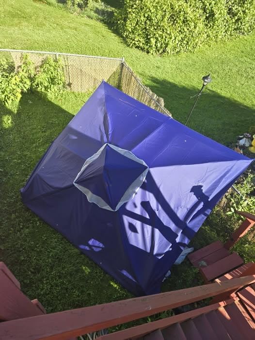 LAUSAINT HOME 10x13 Gazebo Canopy with Netting, Curtains & Double Roof customer photo 2