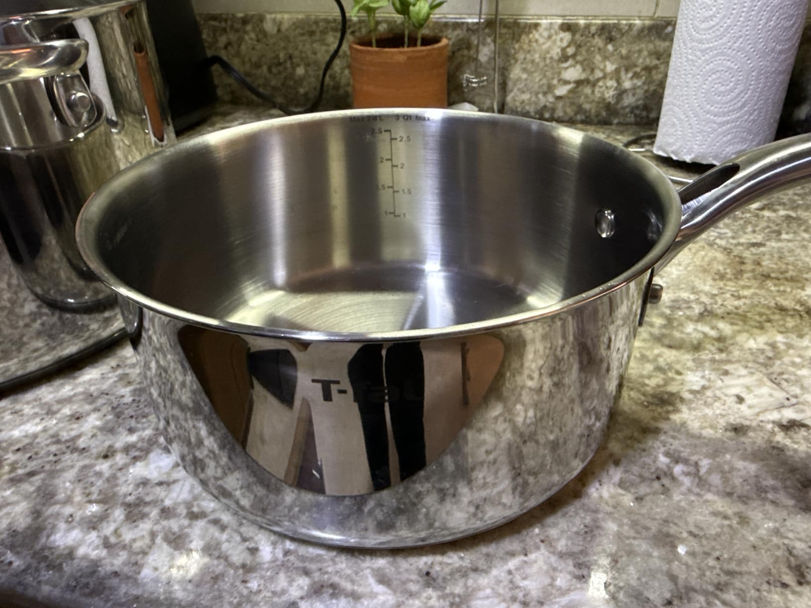 T-fal Stainless Steel Pots and Pans Set 11 Piece, Induction, Oven Broiler Safe 500F, Kitchen Cooking Set w/Fry Pans, Saucepans, Saute Pan, Steamer, Cookware, Dishwasher Safe, Silver customer photo 2