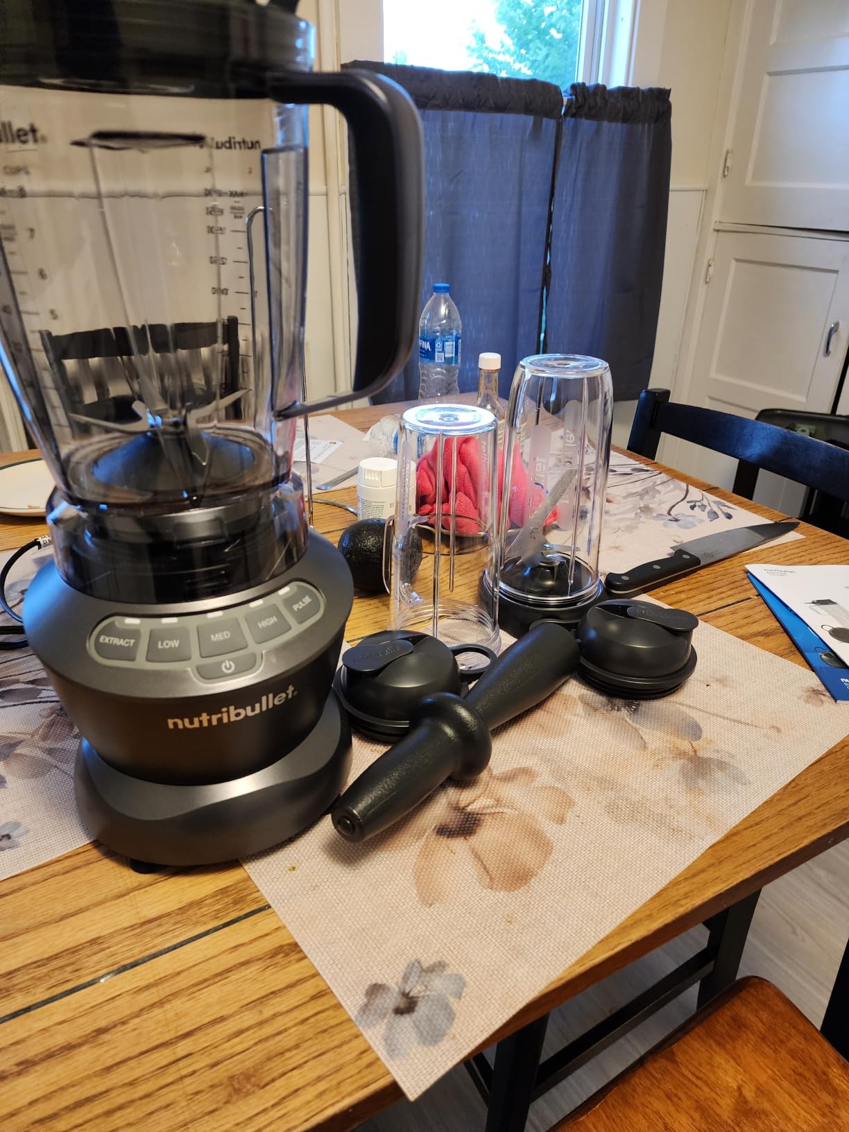 nutribullet Full-Size Blender Combo, Single-Serve & Large Capacity, 1200W, 64oz Pitcher, 32oz Cup, Extractor Blade, 3-Speed, Pulse, Smoothies, Soups, Sauces, Easy Cleaning, Matte White, NBF50500AW customer photo 1