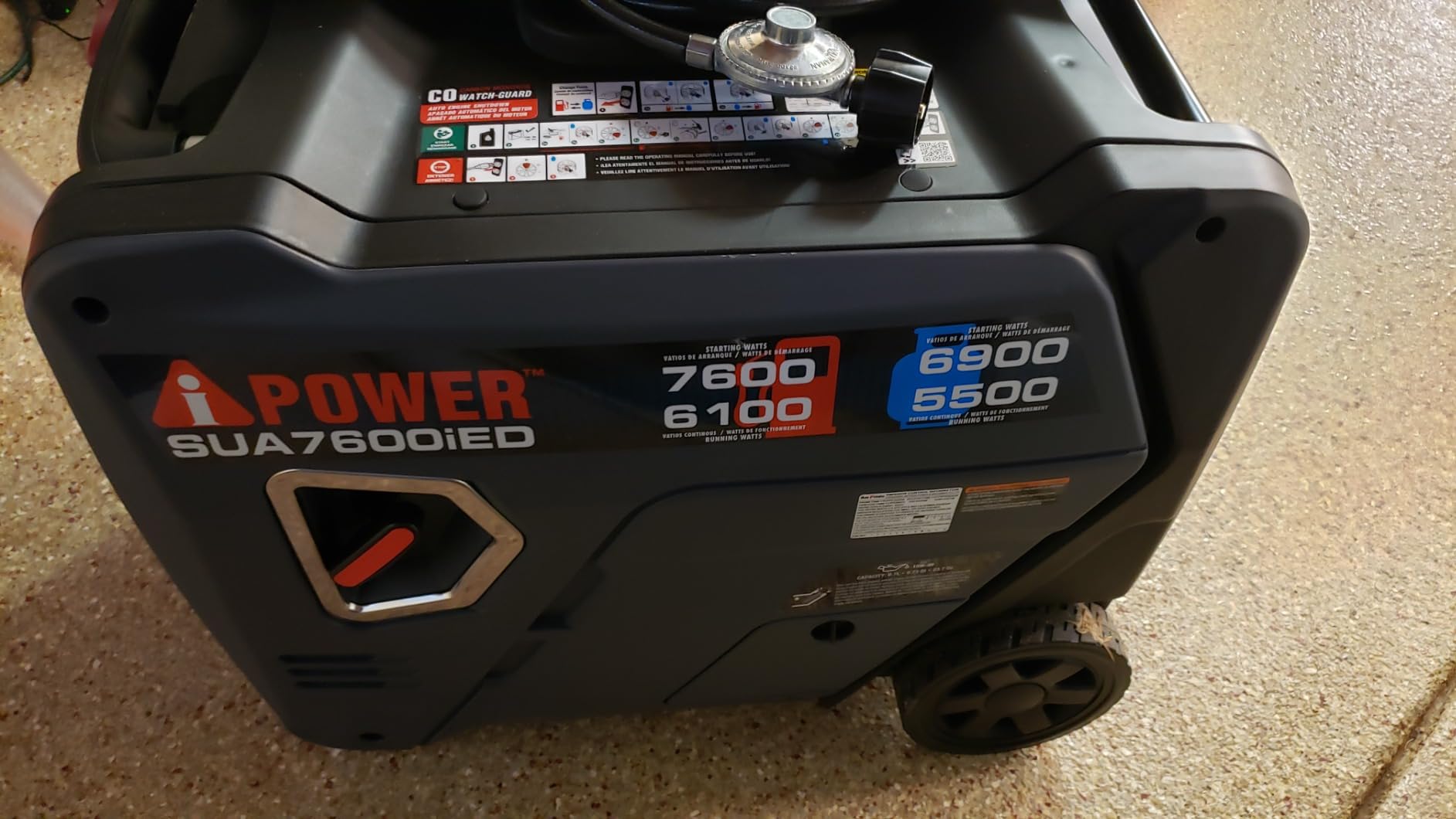 A-iPower 7600W Gas Propane Inverter Generator, Electric Start RV Ready customer photo 1