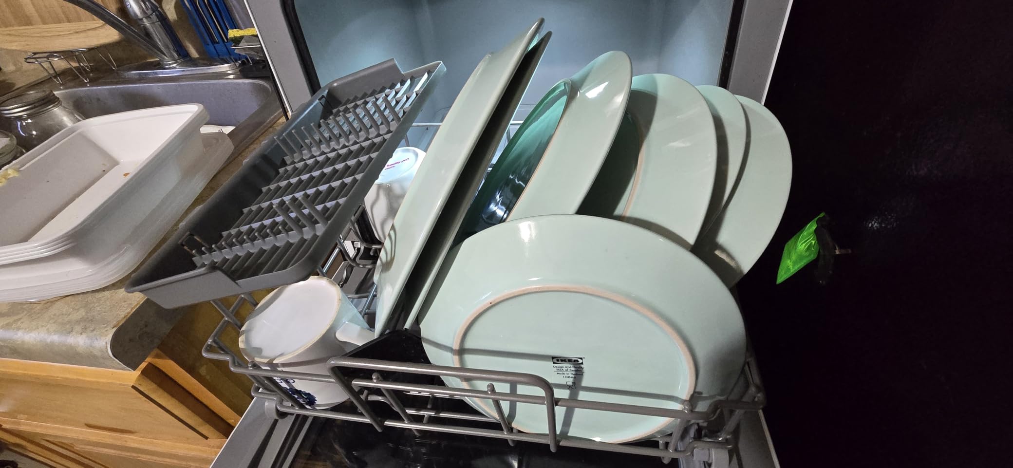 COMFEE' Portable Dishwasher Countertop with 5L Built-in Water Tank, No Hookup Needed, 6 Programs, 360° Dual Spray, 192℉ High-Temp& Air-Dry Function, Mini Dishwasher for RVs, White customer photo 2
