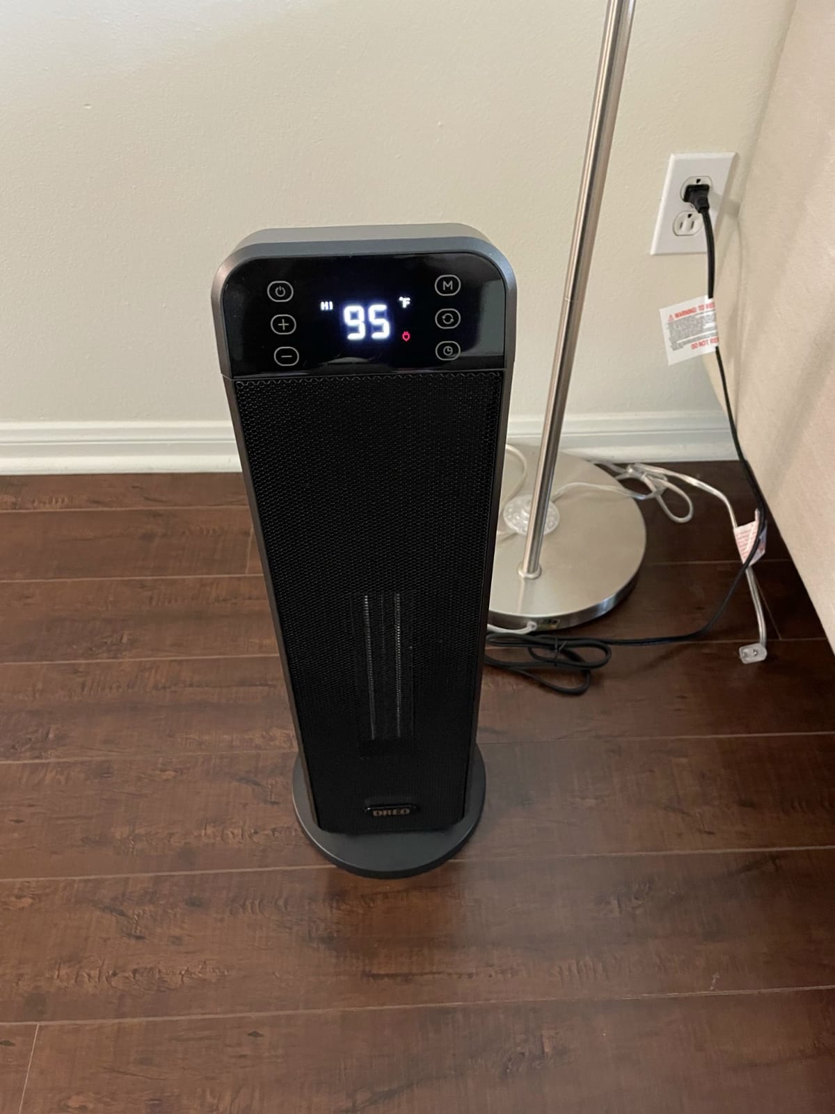 DREO 25 Inch Electric Space Heater for Indoor Use, Large Room, Thermostat customer photo 2