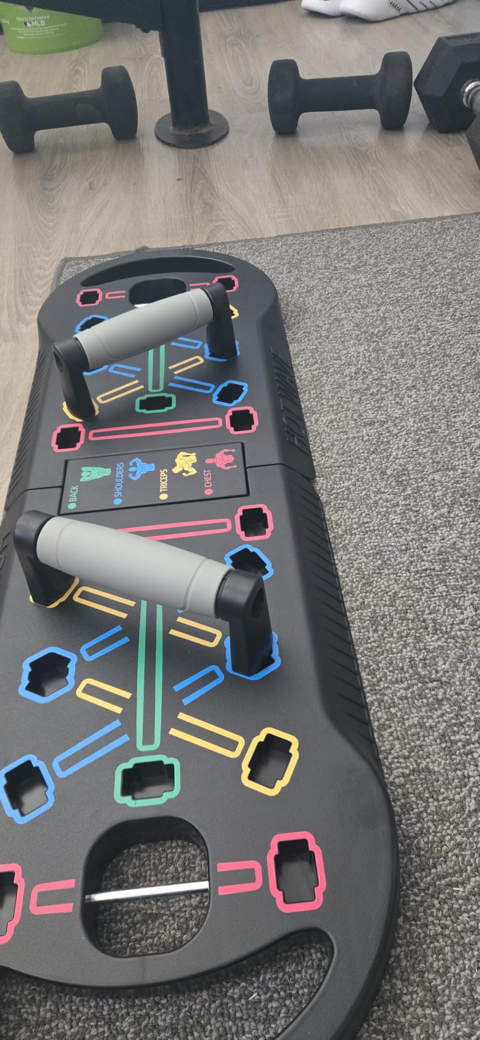 HOTWAVE Push Up Board, Portable PushUp Board, Foldable 20 in 1 Push Up Bar customer photo 2