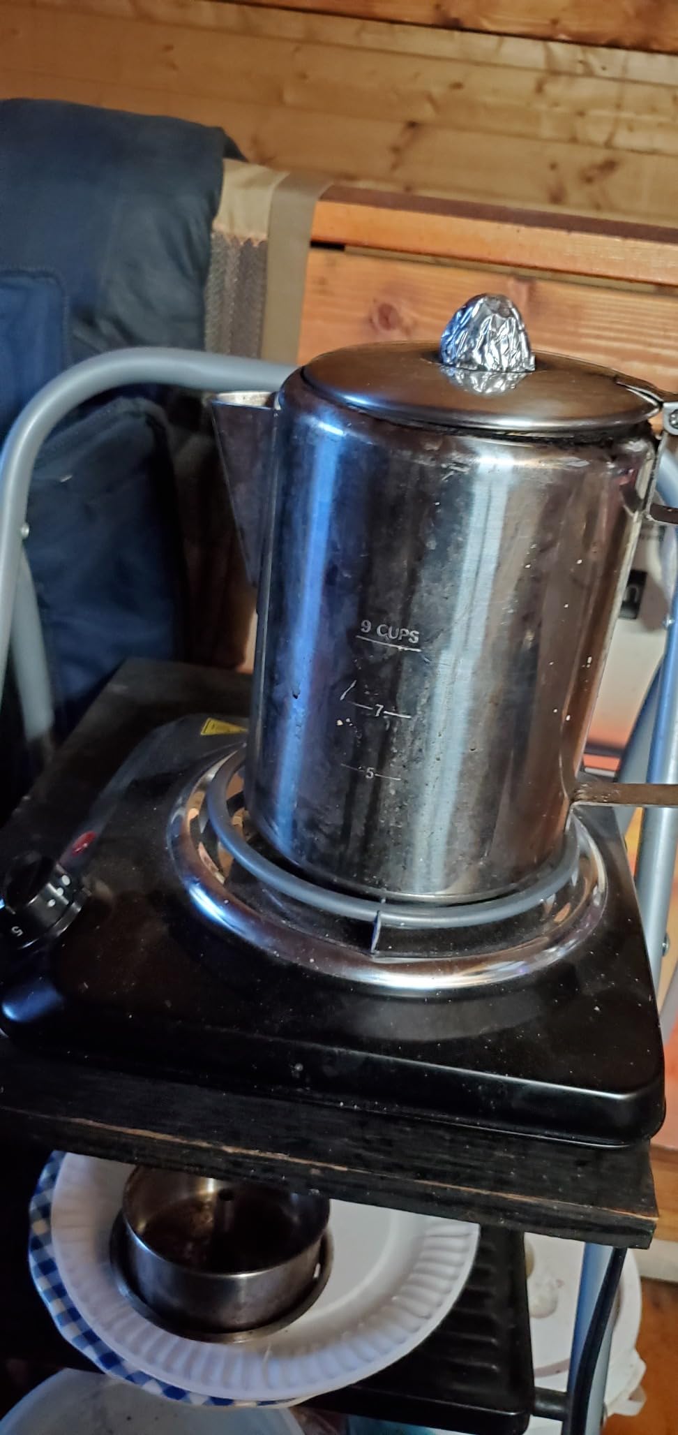 Cididu Camping Coffee Pot Stainless Steel, Coffee Pot Outdoors, Durable Stove Top Brew Coffee Maker on Fire, Ideal for Group Camping, Hiking, Backpacking, RV and Travel, 9 Cups customer photo 2