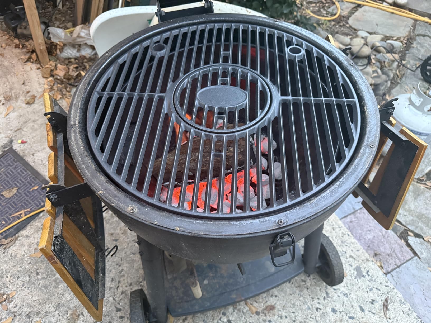 GRISUN 19.5 Inch Cast Iron Round Grill Grate for Akorn Kamado Pit Boss K24 customer photo 2