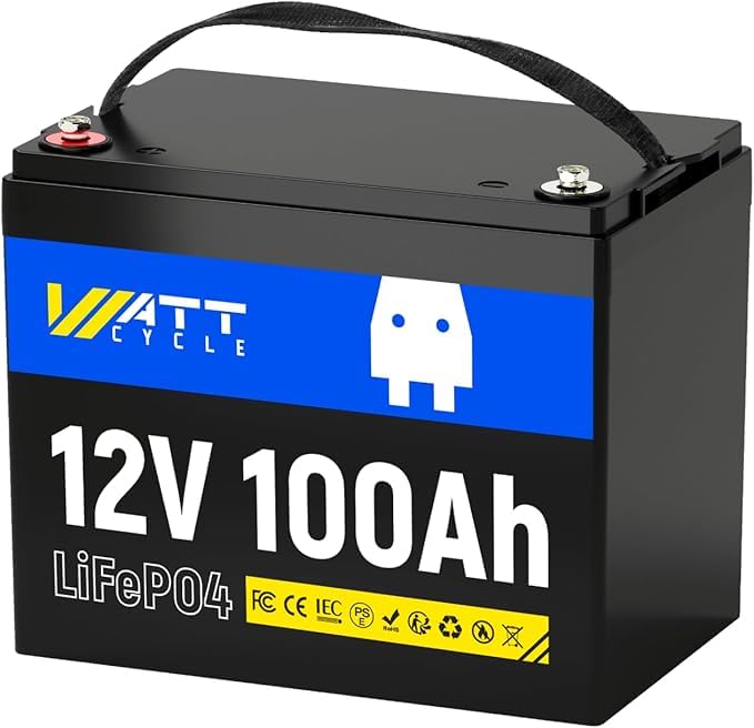 WattCycle 12V 100Ah LiFePO4 Battery, BCI Group 24 customer photo 2