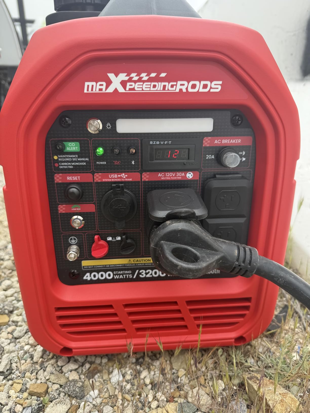 maXpeedingrods 4000 Watt Inverter Generator, Bluetooth® App Data Monitor customer photo 2