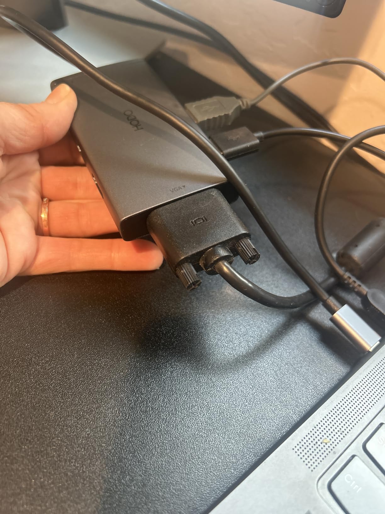 USB C Docking Station Dual Monitor for HP,Laptop Docking Station 3 Monitors customer photo 2