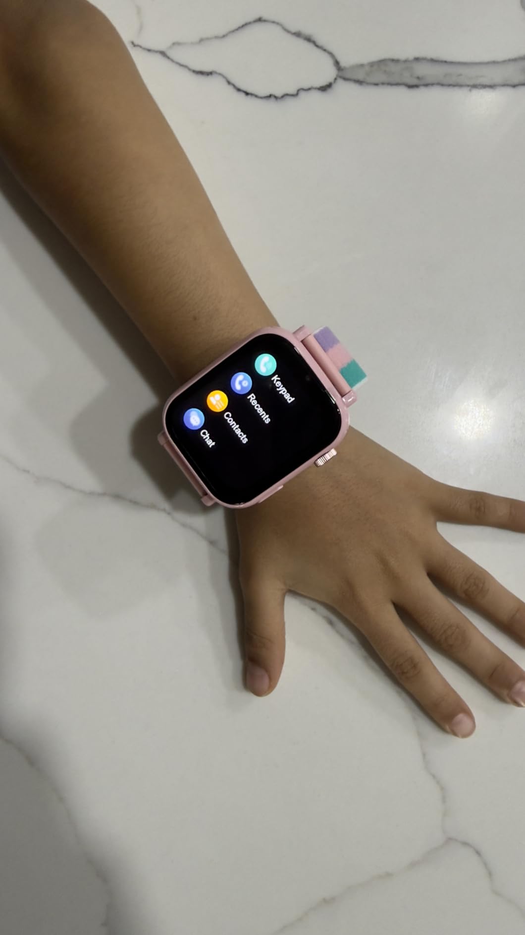4G Kids Smart Watch Phone GPS, Smartwatch for Boys Girls Ages 4-12 Years with Video Call Chat Class Mode SOS Camera Alarm Games Parental App Touch Watch Gifts for Children (Includes SIM Card) Blue customer photo 2