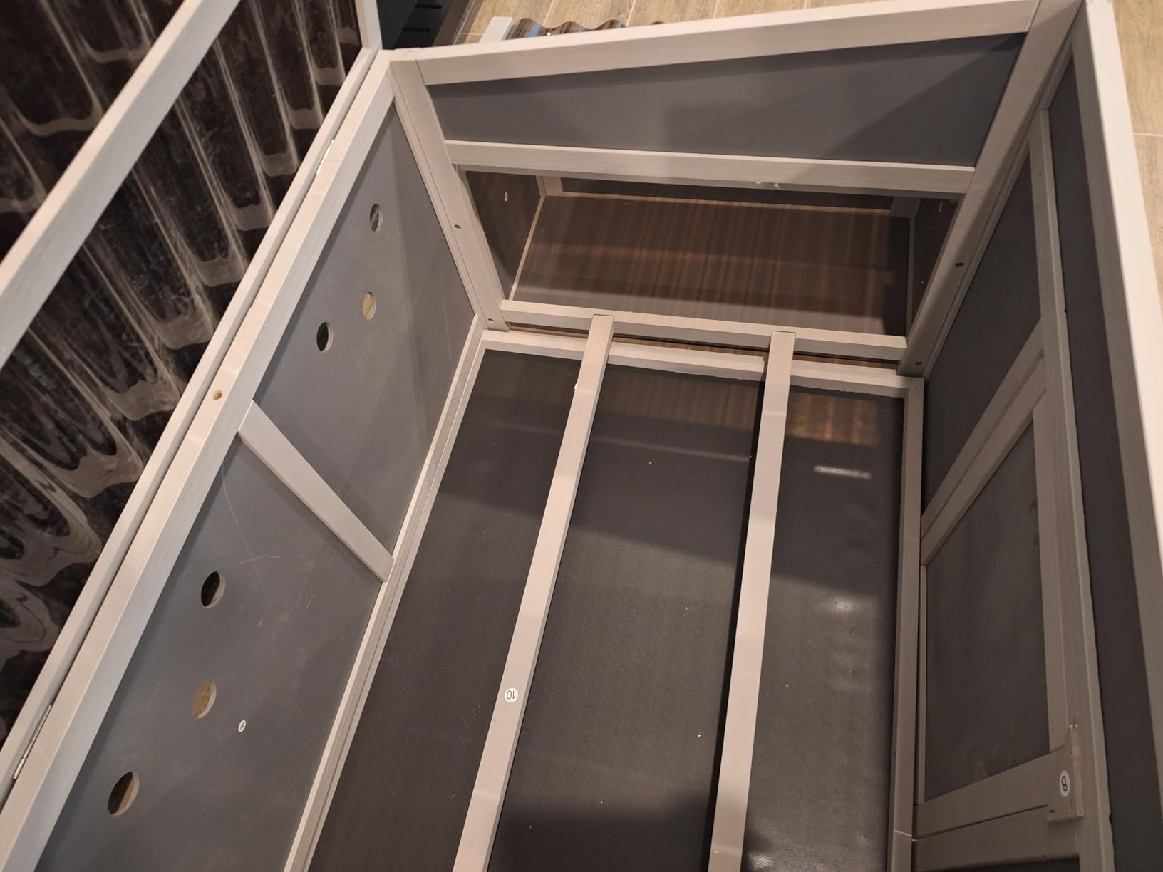 COZIWOW Chicken Coop with Nesting Boxes & Perches 59'' Large Poultry Hutch customer photo 1